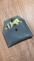 Leather Minimalist Snap Wallet