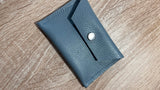 Leather Minimalist Snap Wallet