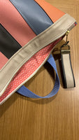 Striped Leather Backpack - Design 3