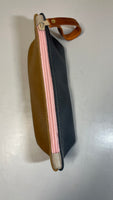 Colorblock Leather Pencil Case