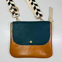 Colorblock Crossbody Bag in Earth Tones