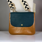 Colorblock Crossbody Bag in Earth Tones